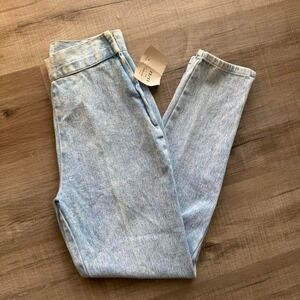 Deadstock 90s Avon Fashions Jeans Women's Size‎ 26" Waist Acid Wash High Rise